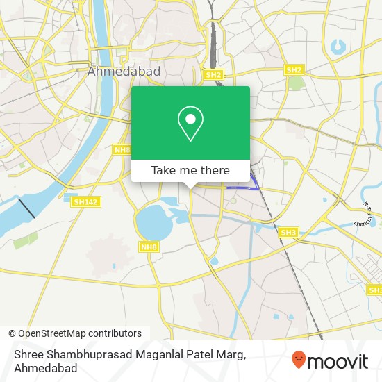 Shree Shambhuprasad Maganlal Patel Marg map