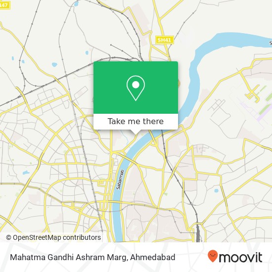 Mahatma Gandhi Ashram Marg map