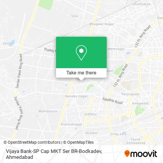 Vijaya Bank-SP Cap MKT Ser BR-Bodkadev map