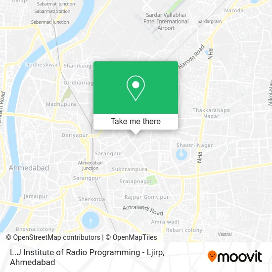 L.J Institute of Radio Programming - Ljirp map