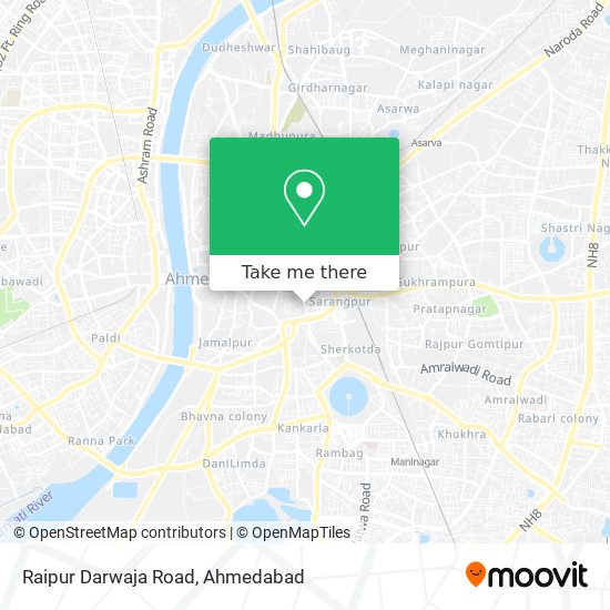 Raipur Darwaja Road map