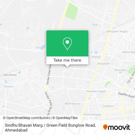 Sindhu Bhavan Marg / Green Field Bunglow Road map