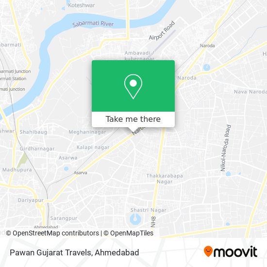 Pawan Gujarat Travels map