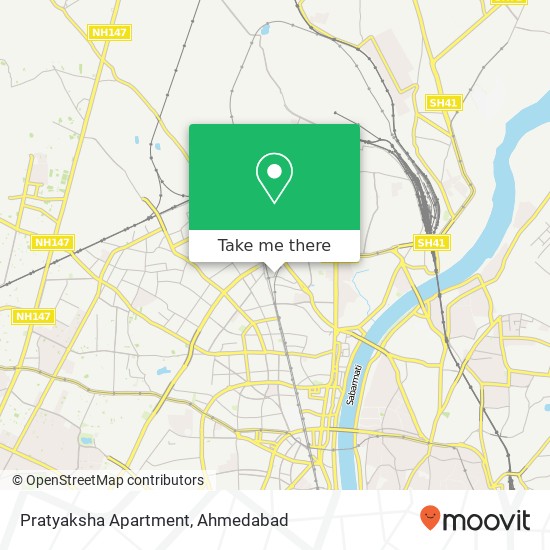 Pratyaksha Apartment map