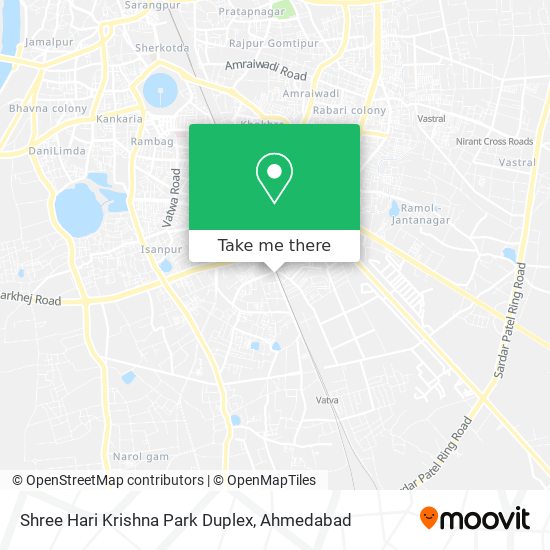 Shree Hari Krishna Park Duplex map