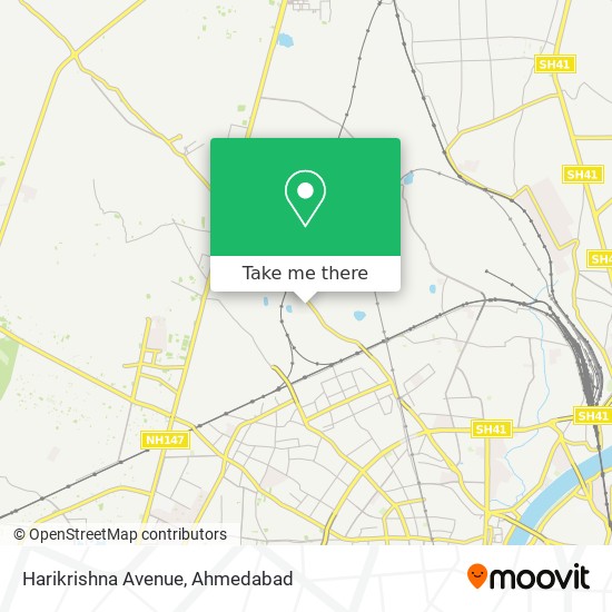 Harikrishna Avenue map