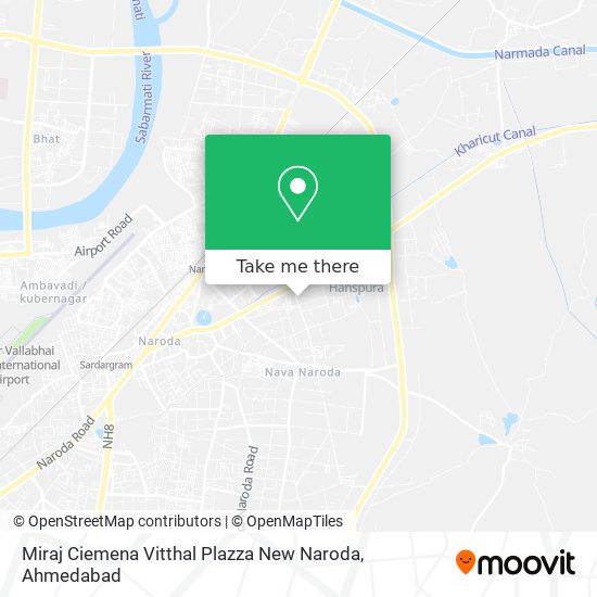 Miraj Ciemena Vitthal Plazza New Naroda map