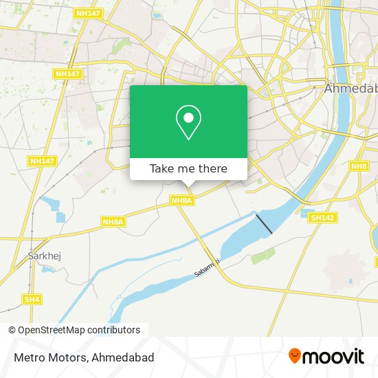 Metro Motors map
