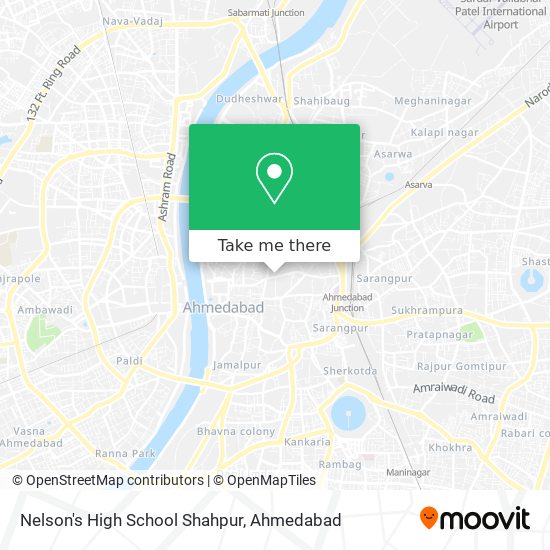 Nelson's High School Shahpur map