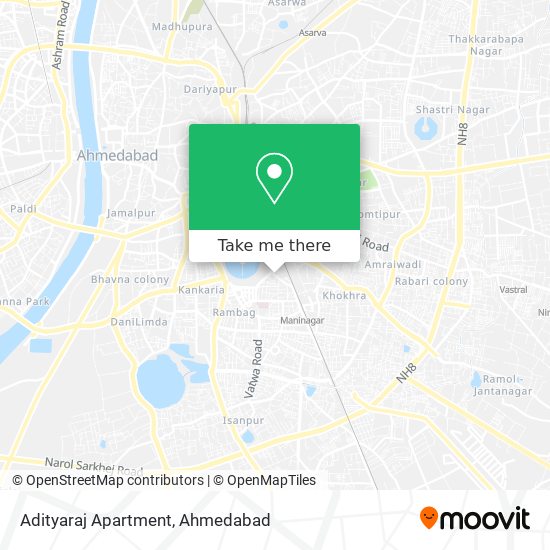 Adityaraj Apartment map