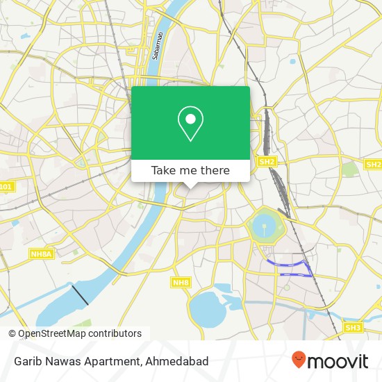 Garib Nawas Apartment map