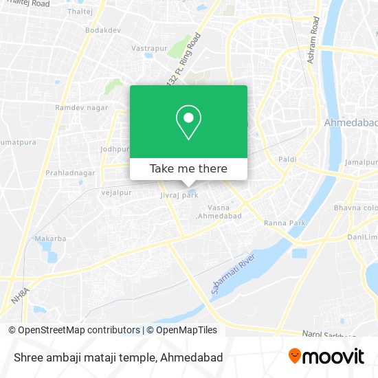 Shree ambaji mataji temple map