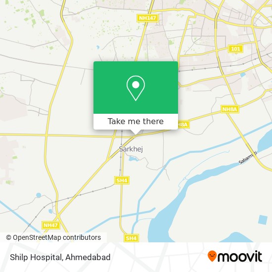 Shilp Hospital map