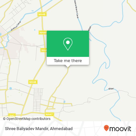 Shree Baliyadev Mandir map