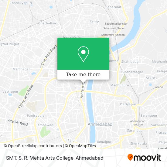 SMT. S. R. Mehta Arts College map