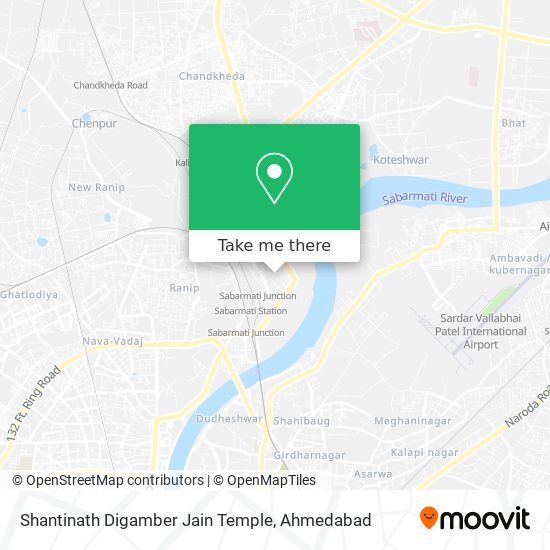 Shantinath Digamber Jain Temple map