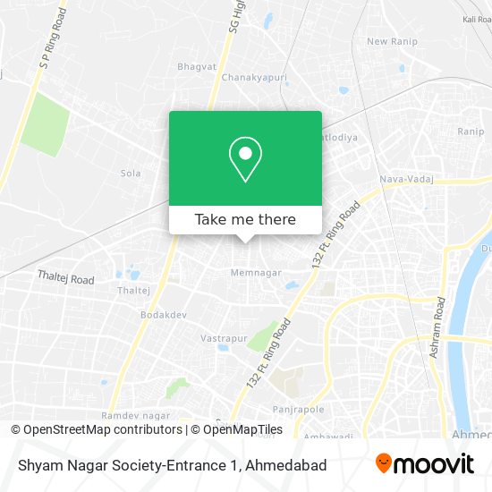 Shyam Nagar Society-Entrance 1 map