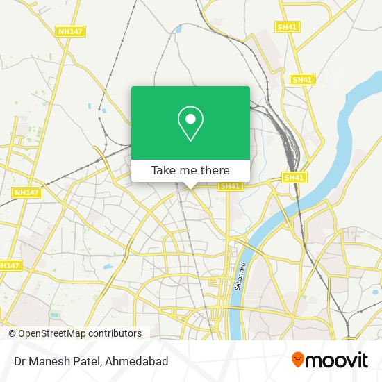 Dr Manesh Patel map