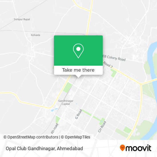 Opal Club Gandhinagar map
