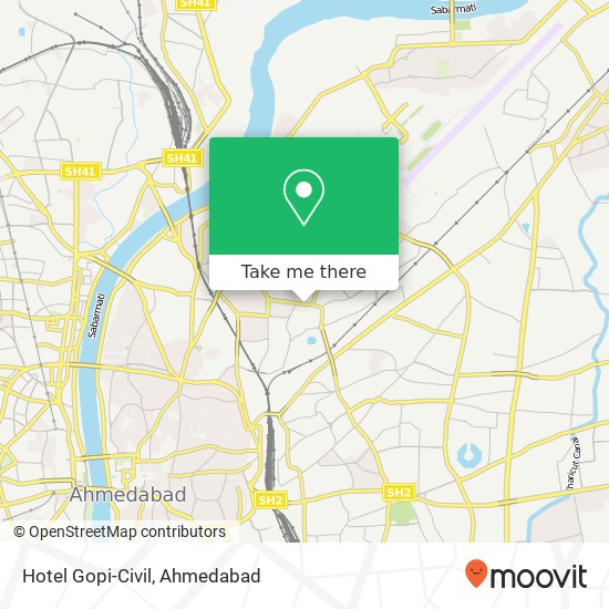 Hotel Gopi-Civil map