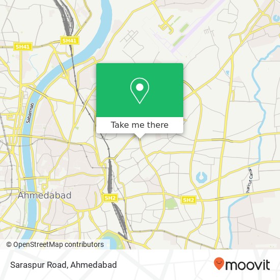 Saraspur Road map