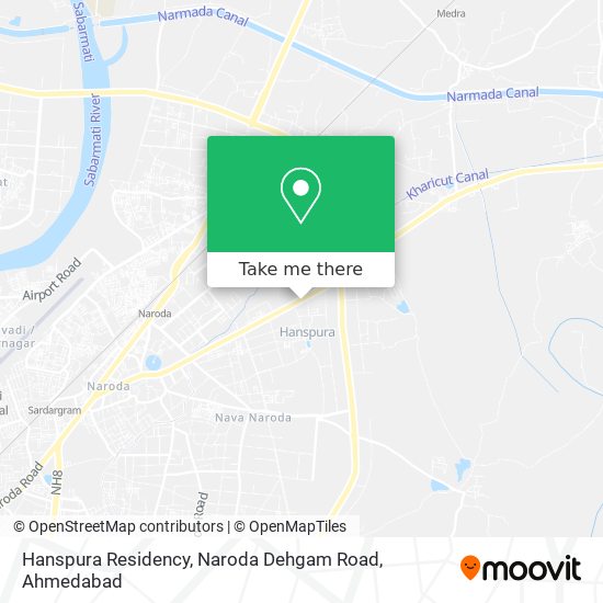 Hanspura Residency, Naroda Dehgam Road map