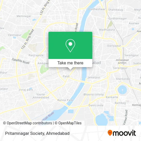 Pritamnagar Society map