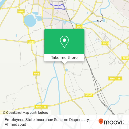 Employees State Insurance Scheme Dispensary map