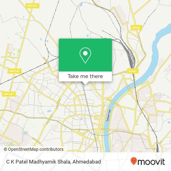 C K Patel Madhyamik Shala map