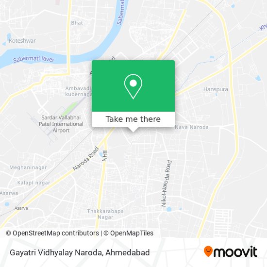 Gayatri Vidhyalay Naroda map