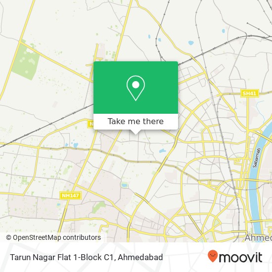 Tarun Nagar Flat 1-Block C1 map