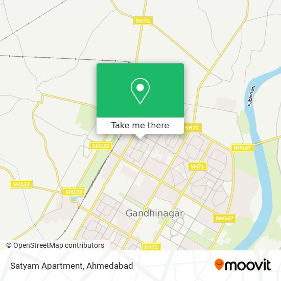Satyam Apartment map
