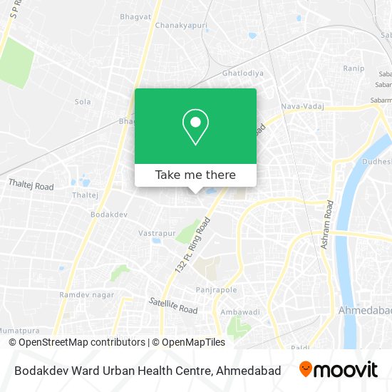 Bodakdev Ward Urban Health Centre map