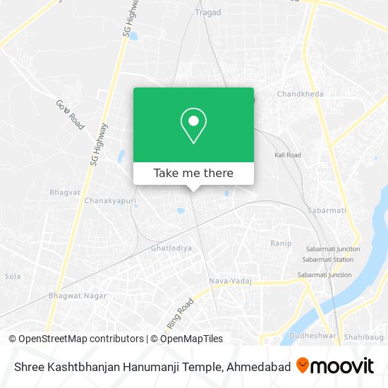 Shree Kashtbhanjan Hanumanji Temple map