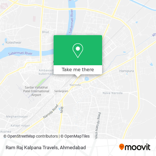 Ram Raj Kalpana Travels map