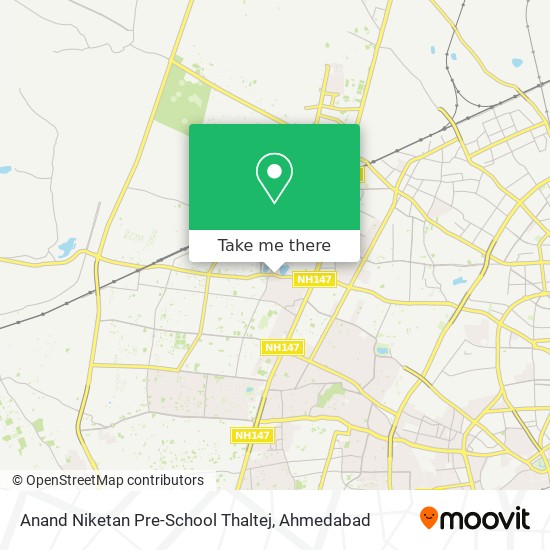 Anand Niketan Pre-School Thaltej map