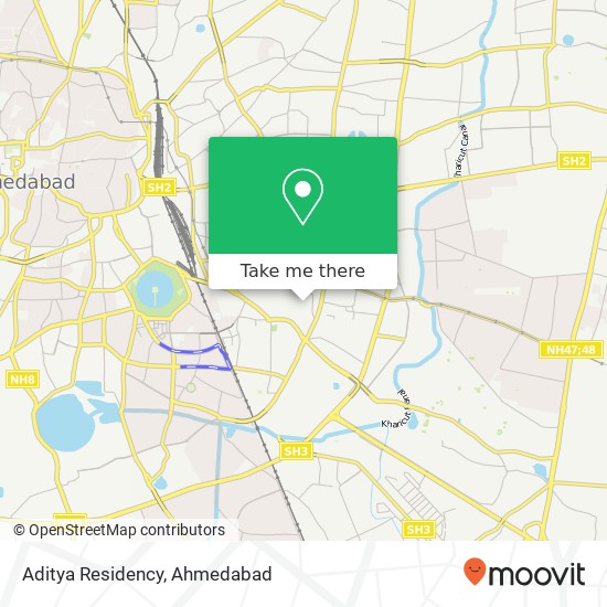 Aditya Residency map