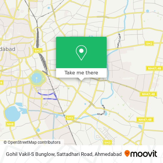 Gohil Vakil-S Bunglow, Sattadhari Road map