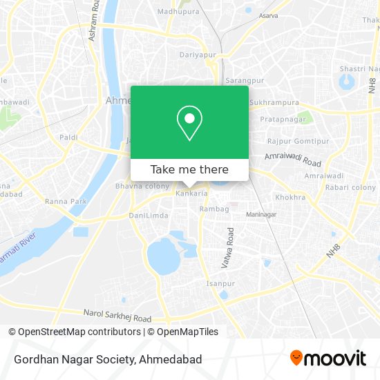 Gordhan Nagar Society map