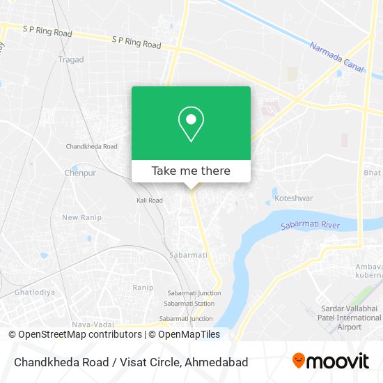 Chandkheda Road / Visat Circle map