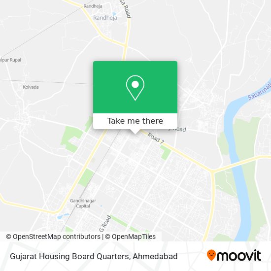 Gujarat Housing Board Quarters map