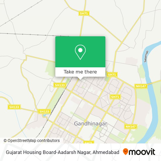 Gujarat Housing Board-Aadarsh Nagar map