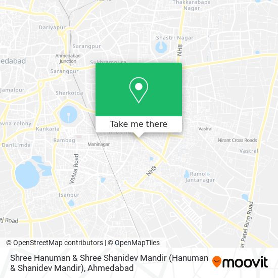 Shree Hanuman & Shree Shanidev Mandir map