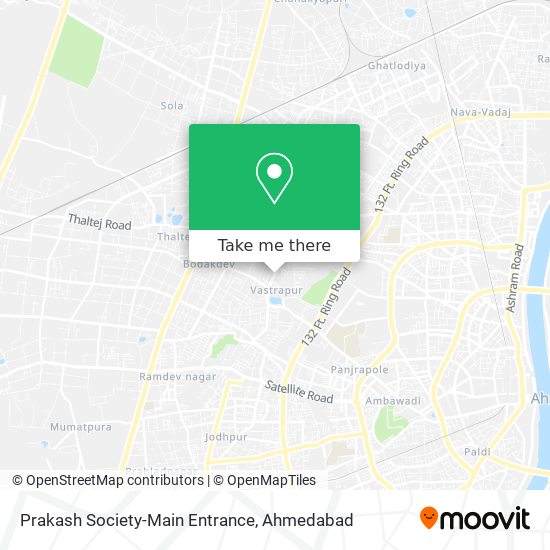 Prakash Society-Main Entrance map