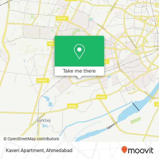 Kaveri Apartment map