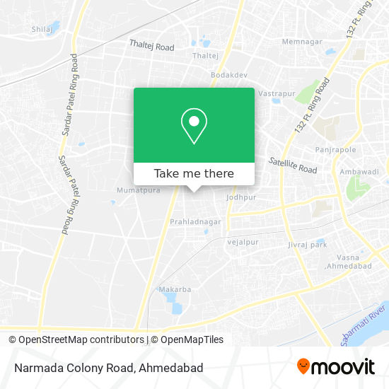 Narmada Colony Road map
