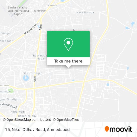 15, Nikol Odhav Road map