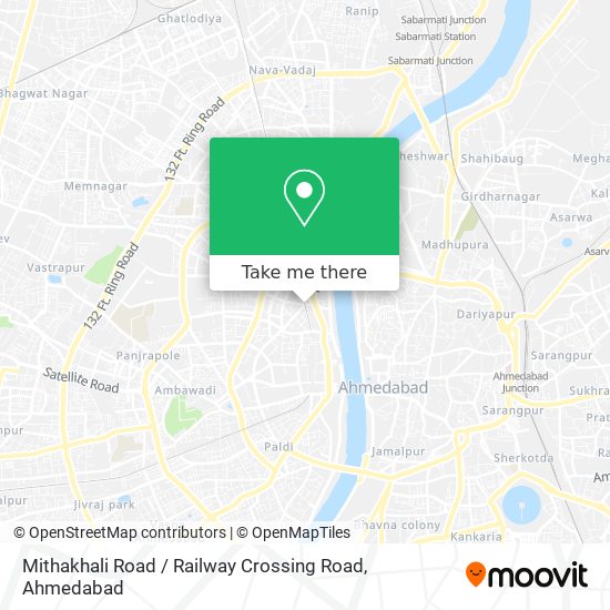 Mithakhali Road / Railway Crossing Road map