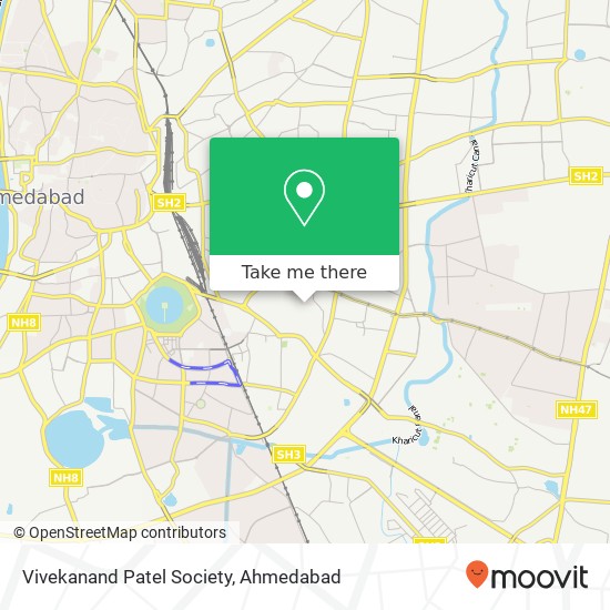 Vivekanand Patel Society map