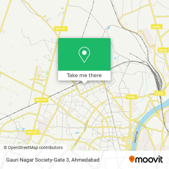 Gauri Nagar Society-Gate 3 map